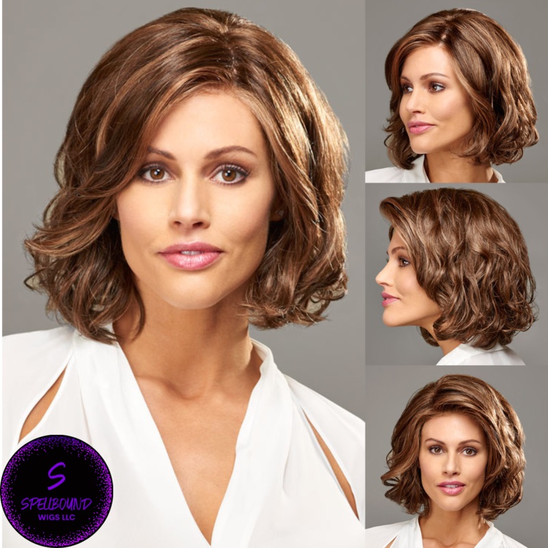 Hayden in 2418 GR – Naturally Yours Collection by Henry Margu ***CLEARANCE*** 2418GR – Light ash brown with gold blonde highlights and dark brown roots