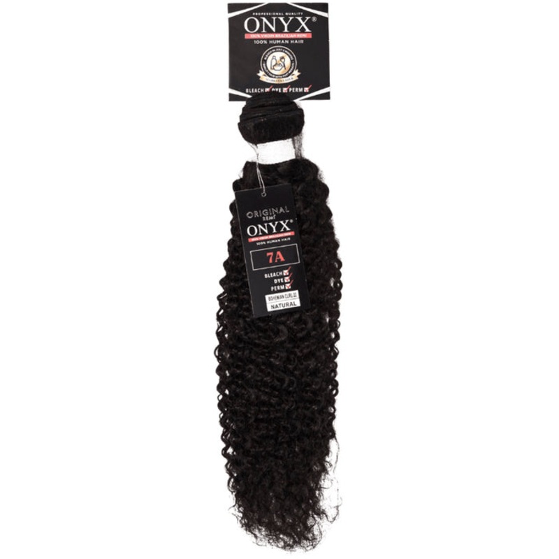 Onyx 7A 100% Brazilian Virgin Remi Human Hair Weave Bundle – BOHEMIAN CURL 26″ NATURAL