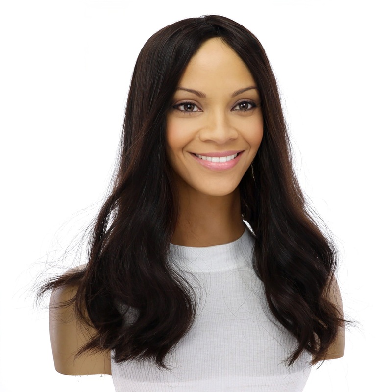 18″ Emerald Silk Top Topper #1B Black 5 x 6