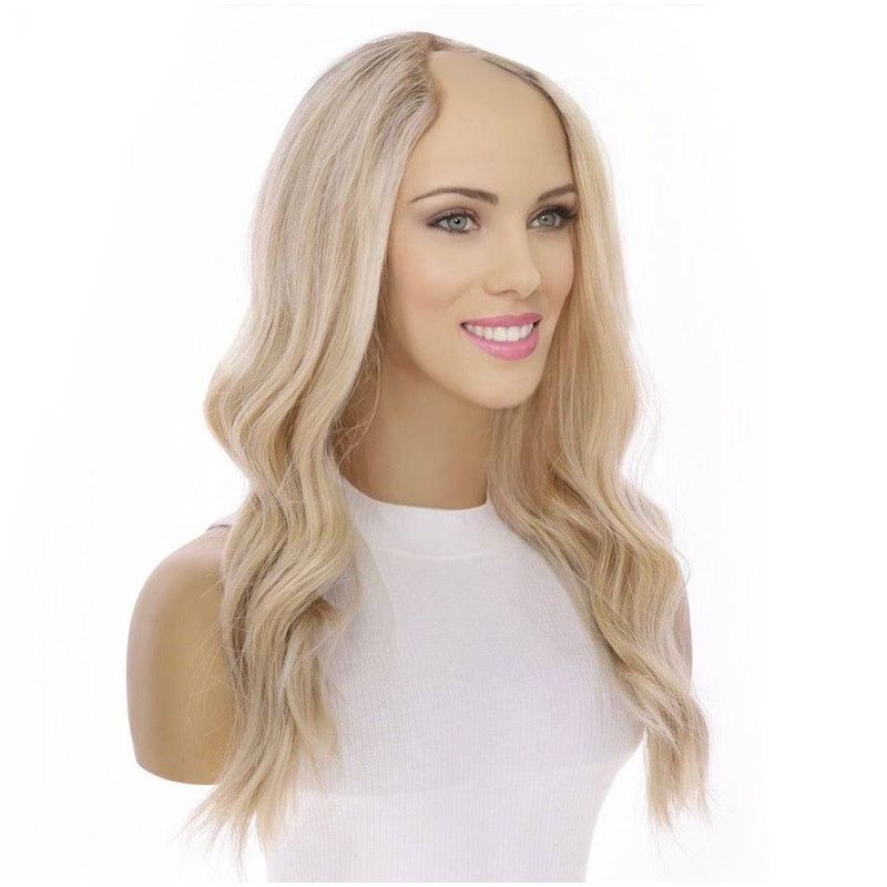 20″ U-Shape Wig Beige Blonde