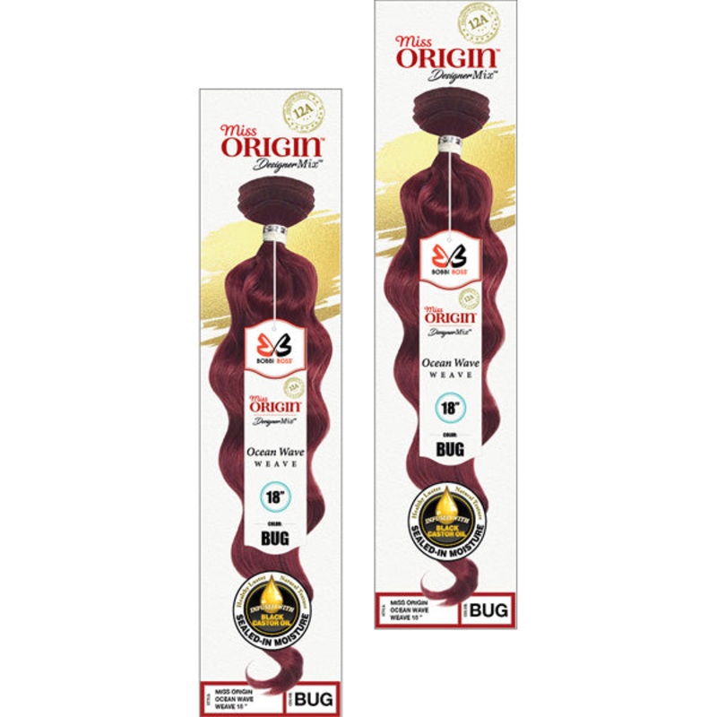 Bobbi Boss Miss Origin Human Hair Blend Weave OCEAN WAVE 18-30″ 24 27