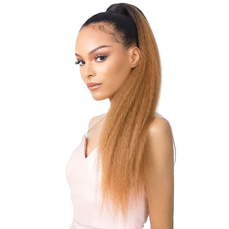 Goldntree Wrap Ponytail – KINKY STRAIGHT 26″ 1