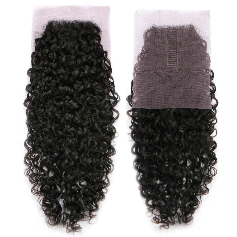 ISIS Brazilian Raw 100% Unprocessed HH Silk Lace Closure BOHEMIAN 14 Inch BLACK