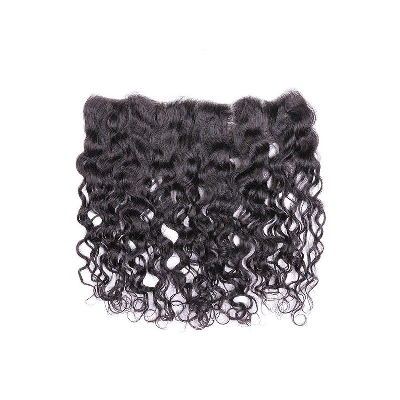 CurlyMe Natural Wave Virgin Human Hair 13×4 Lace Frontal Natural Black 13×4 Frontal 8
