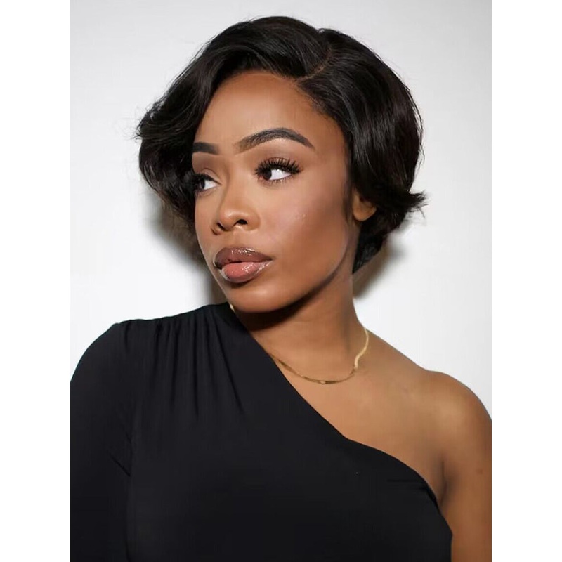 CurlyMe Summer Hairstyle Short Pixie Cut Wig Human Hair Lace Wigs 13×4 (HOT)