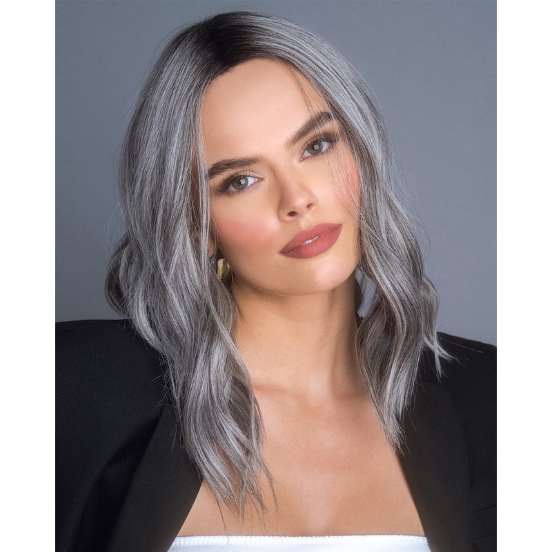 High Heat Mid Wavy Topper (Exclusive) | Monofilament Synthetic Wiglet by Alexander Chocolate Frost-R