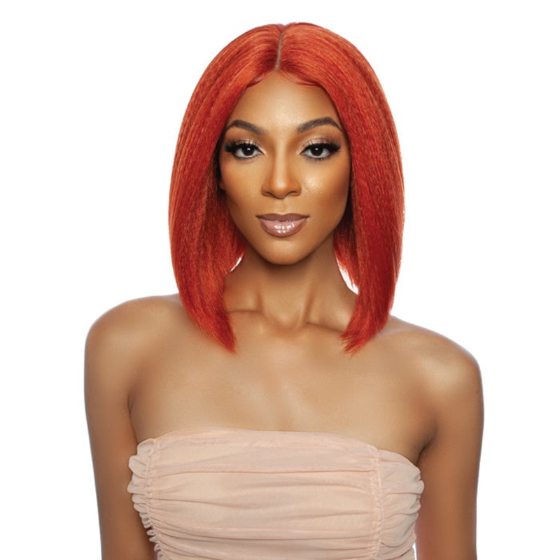 Mane Concept Melanin Queen Human Hair Blend HD Clear Lace Front Wig – MLHC201 NOVA F1B30