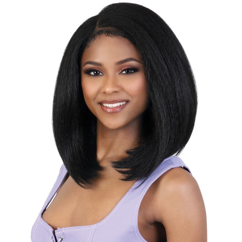 Motown Tress Glam Touch Lace Glueless Human Hair Blend HD 13×4 Lace Front Wig- HBL 134ZOA 613