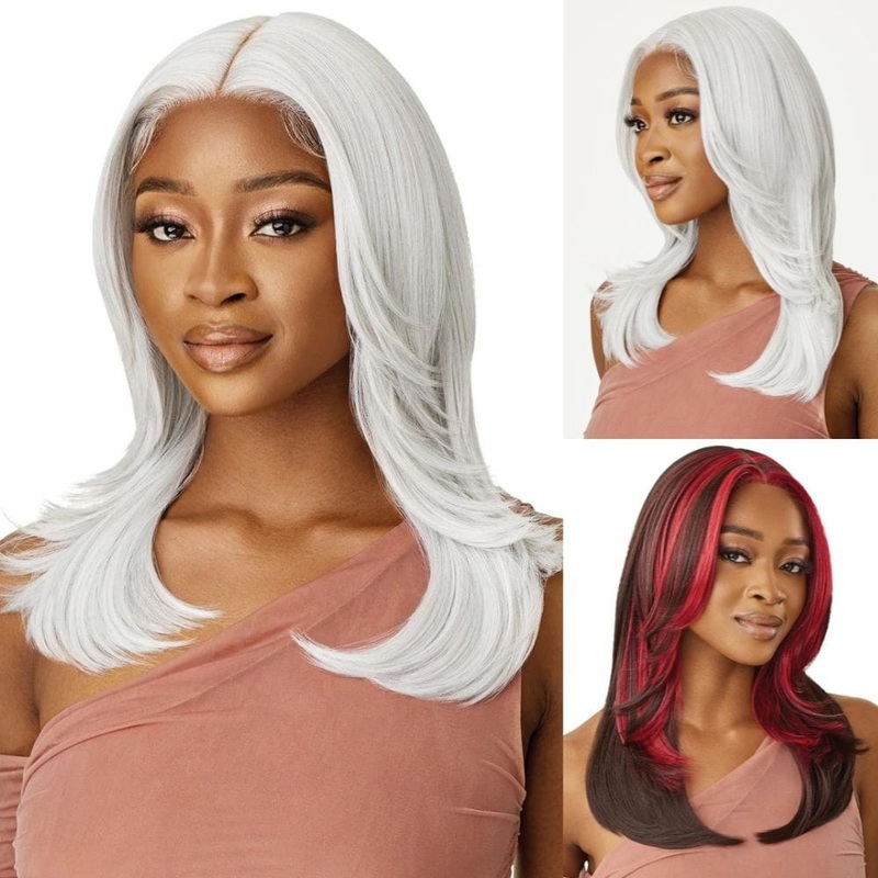 Outre Glueless HD Transparent Lace Front Wig – Tyler 1 JET BLACK