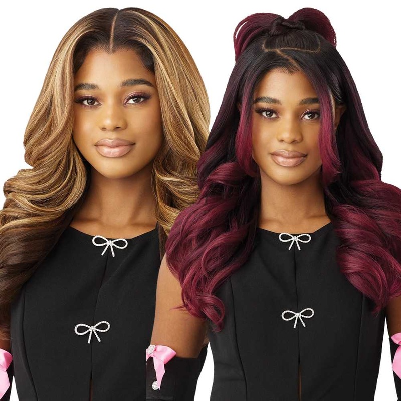 Outre Synthetic Perfect Hairline True Frontal Wig – Peak 704 1 JET BLACK