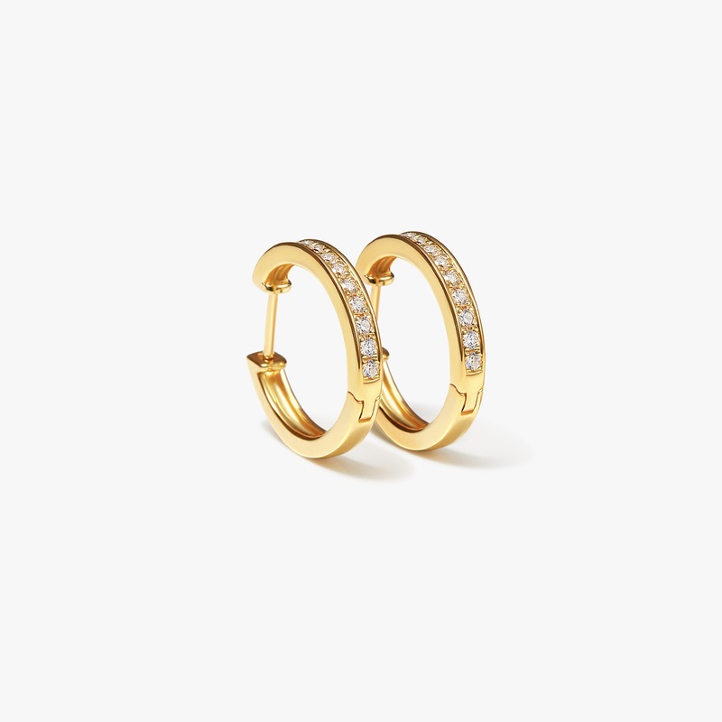 VIP Points Reward | Timeless Radiant Pav Hoop Earrings 1pc