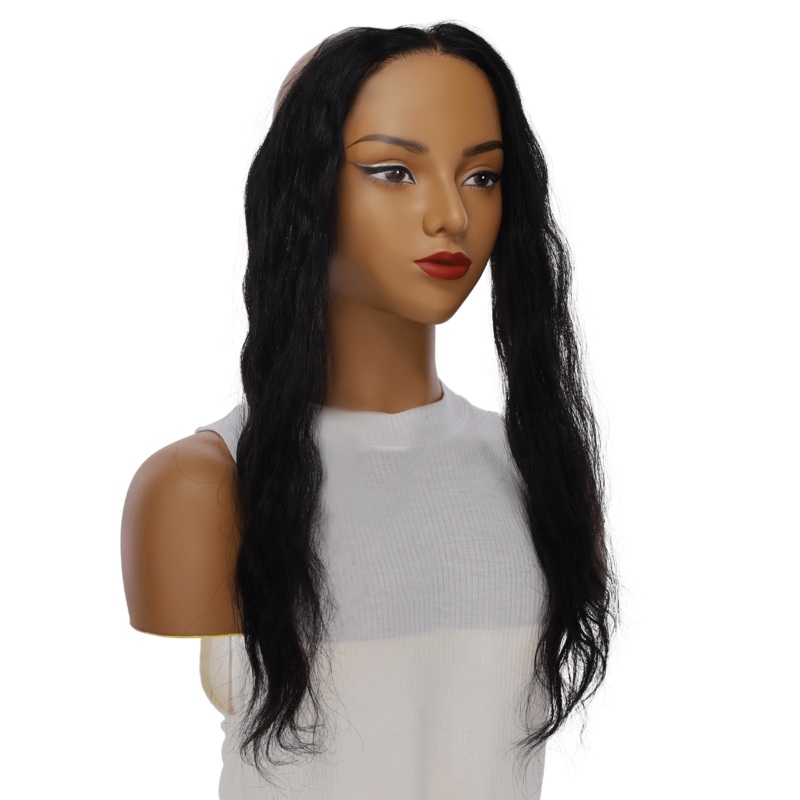 16″ Hairline Topper #Jet Black Wavy 3 cm