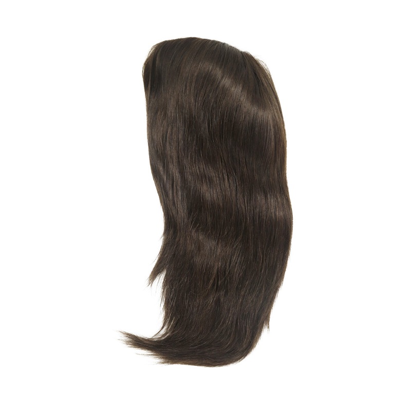 Brown Thin Polyskin Brazilian Hair Medical Wig 14″