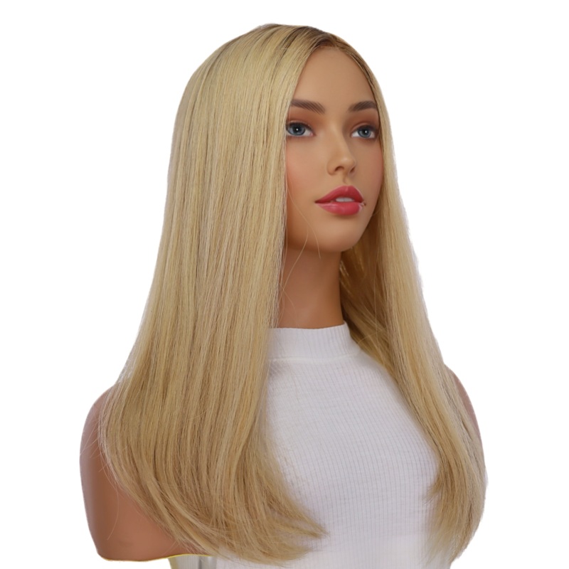 20″ Princess Silk Top Wig Golden Blonde Zig Zag Lace Front