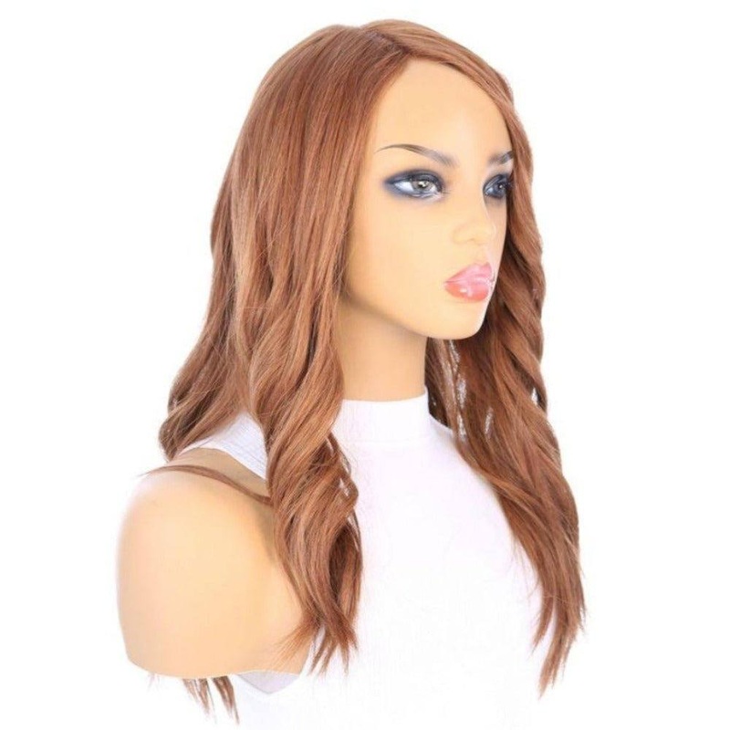 22″ Reese Silk Top Wig Copper Zig Zag Lace Front