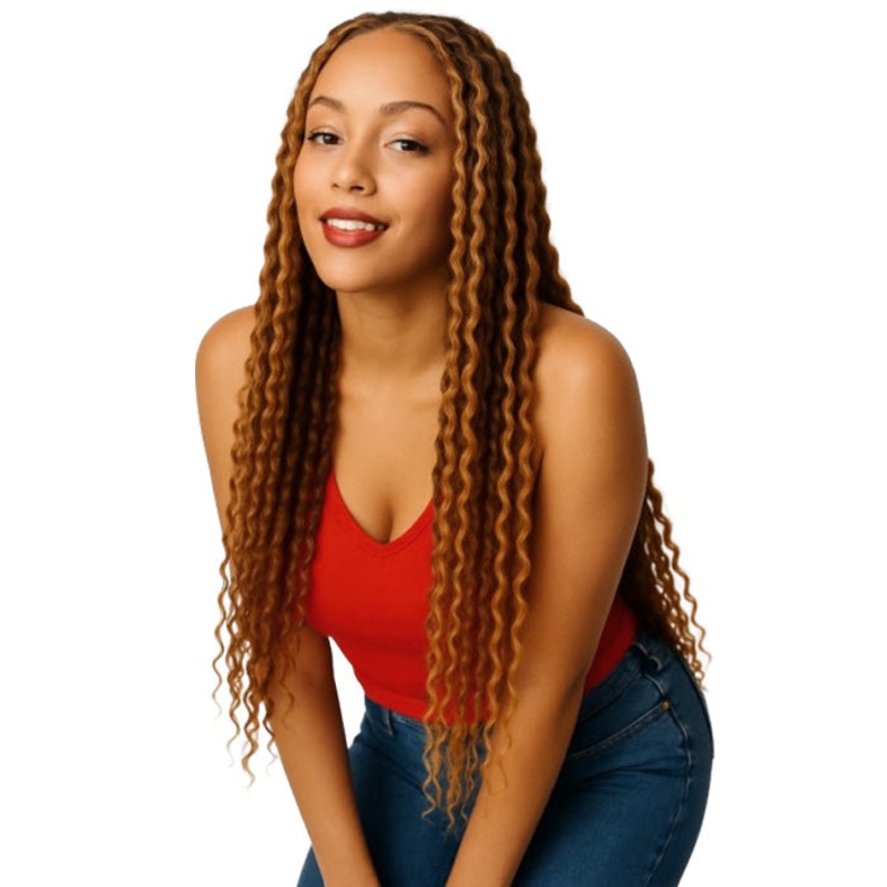 Black Diamond 100% Human Hair Weave – ITALIAN WAVE/CURLY 12/14/18″ (Machine-Tied) 12 1B