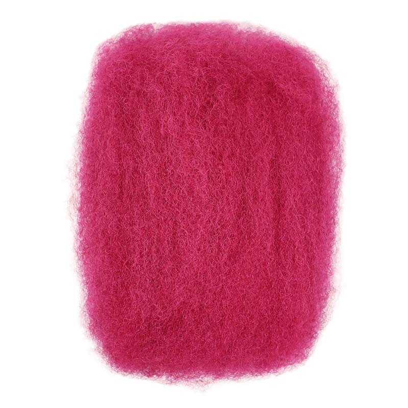 CLEARANCE SALE| Pink Color Afro Kinky Bulk Human Hair #Pink 3 Packs (Full Head) 10”