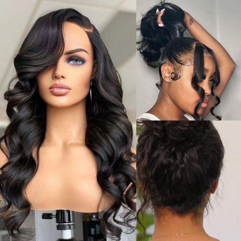 Luvme Hair 180% Density | 360 Lace Pre-Plucked Long Wig (Body Wave / Straight / Water Wave) – US Only Body Wave (Side Part) 12 No