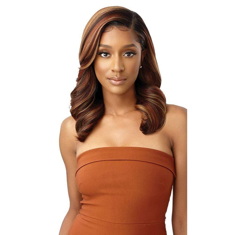 Outre Melted Hairline Synthetic Lace Front Wig – Amanda 1 JET BLACK