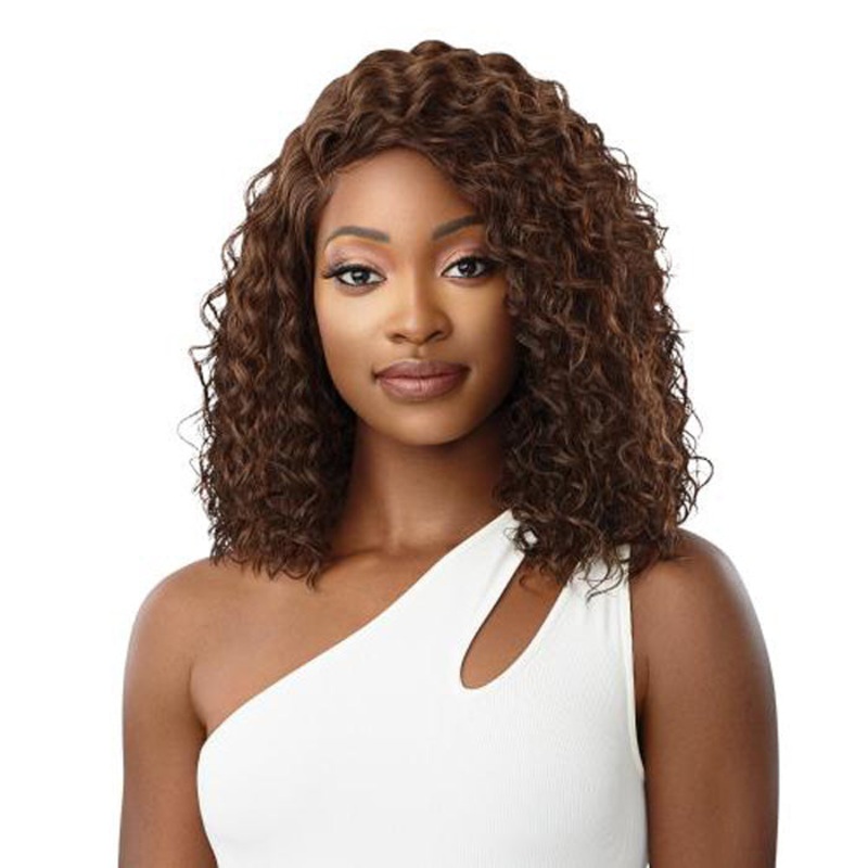 Outre Synthetic HD Lace Front Wet & Wavy Style Wig – LEENA 1