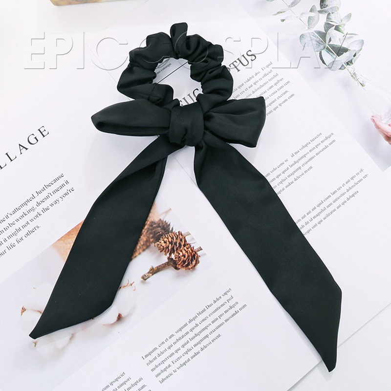 Uplifting Scrunchie Bow black