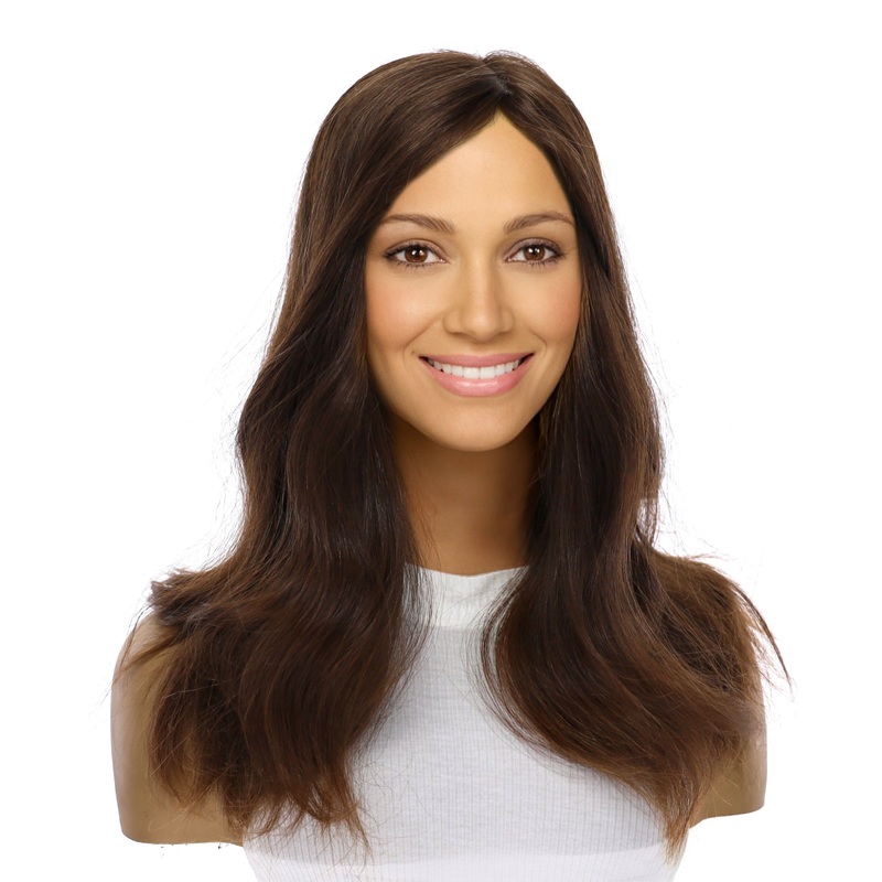 18″ Emerald Silk Top Topper #5 Warm Dark Brown 5 x 6″