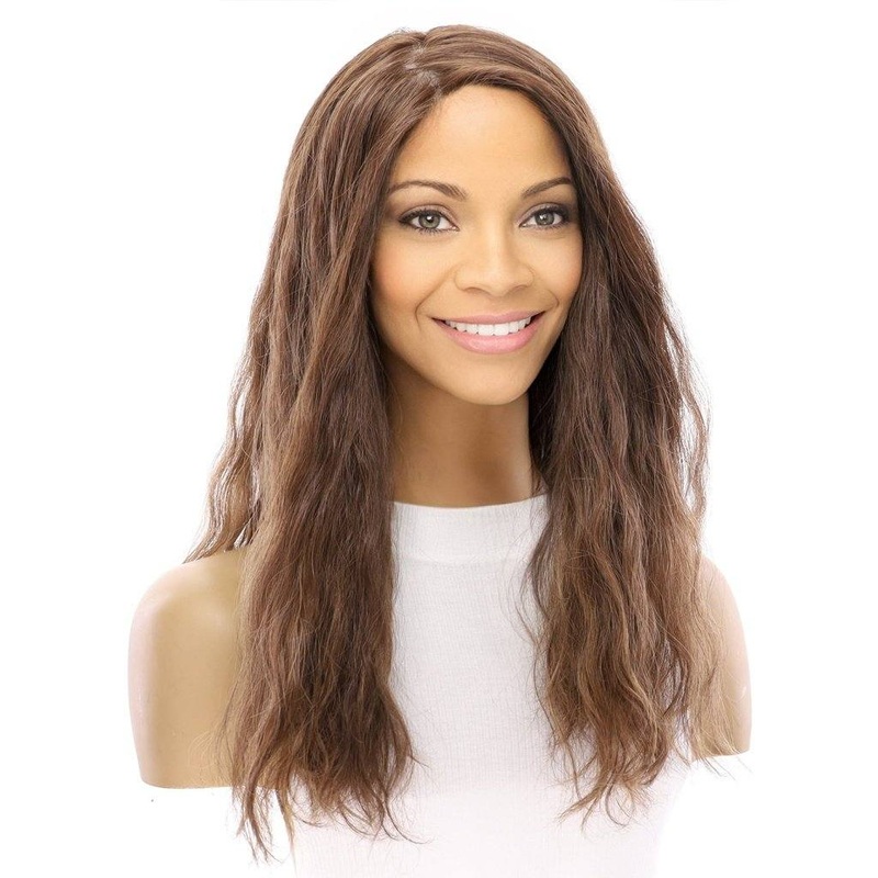 20″ Princess Silk Top Wig Medium Brown Babylight Wavy Zig Zag Lace Front