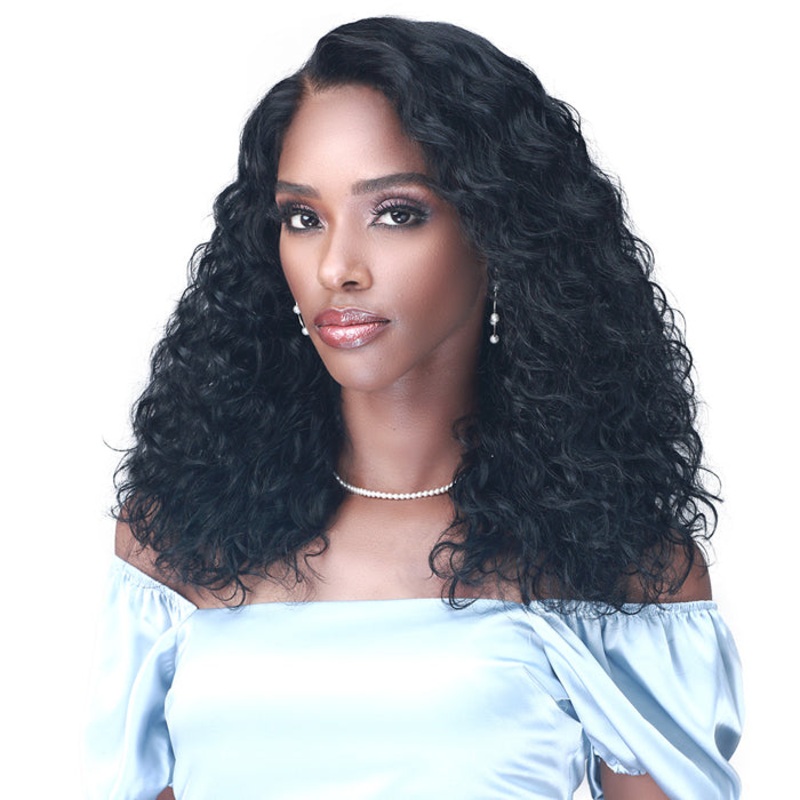 Bobbi Boss 100% Premium Remy Hair 13X4 HD Lace Wig – MHLF915 WATER WAVE 18 2