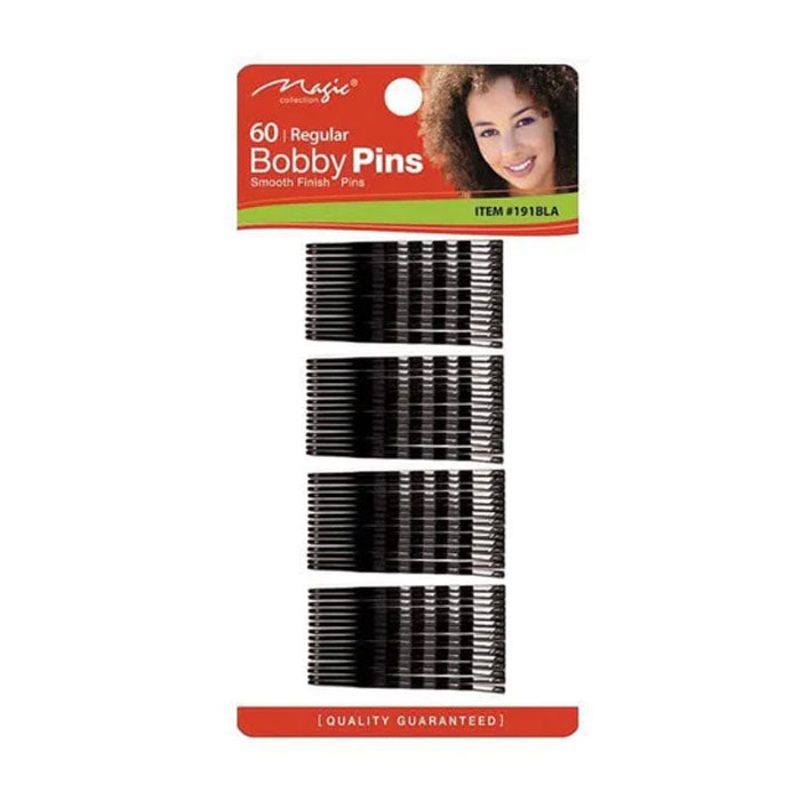 Magic Collection Bobby Pins – 60pcs BLACK
