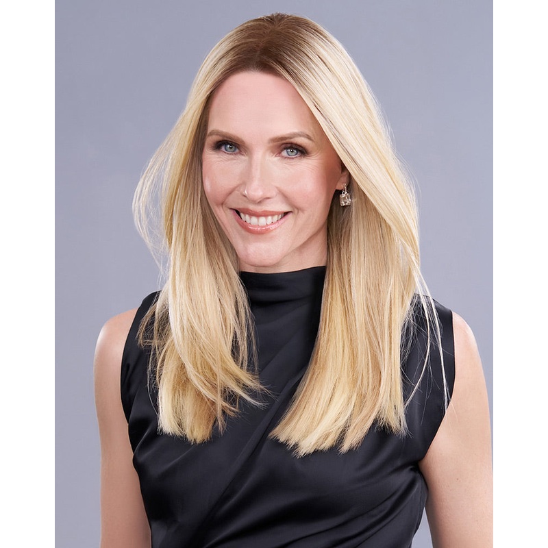 Top Trend Lace HD Straight 18 inch (Exclusive) | Lace Front & Monofilament Synthetic Hair Topper by Jon Renau 12FS8