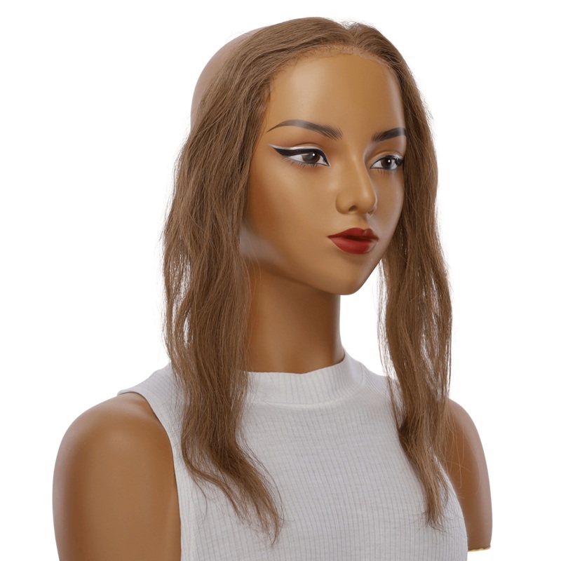 12″ Hairline Topper #Light Brown Wavy 3 cm