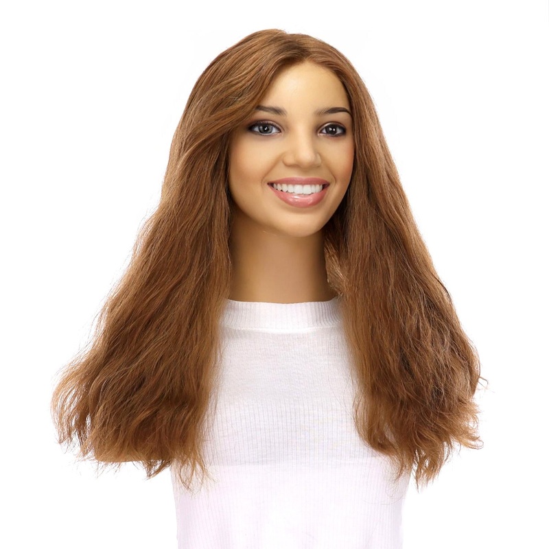 20″ Divine Lace Top Wig Strawberry Blonde Wavy Zig Zag Lace Front