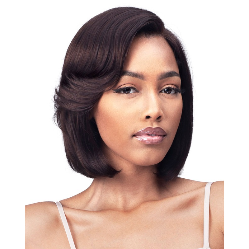 Daleyza | Lace Front Human Hair Wig by Bobbi Boss Natural