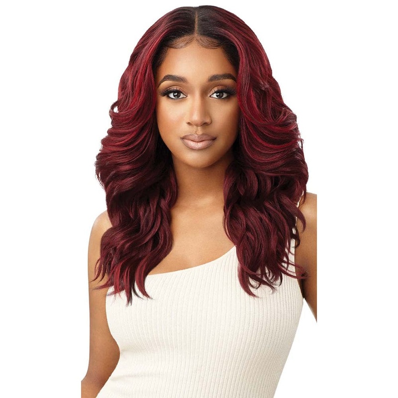 Outre Melted Hairline Synthetic Lace Front Wig – Dione 1 JET BLACK
