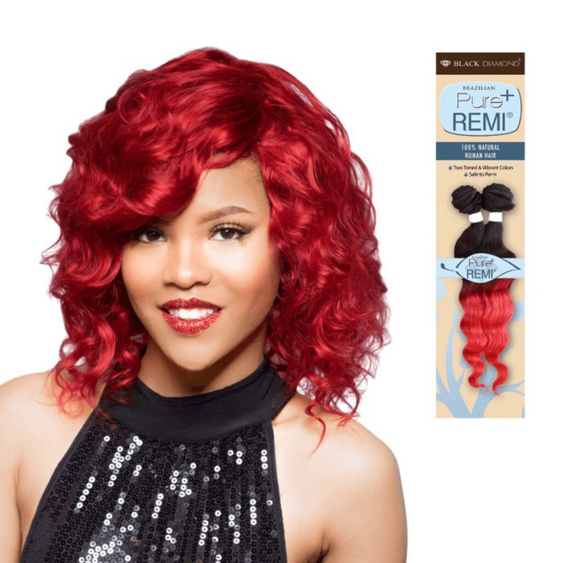 Black Diamond Pure Remi 100% Unprocessed Human Hair Weave – SPIRAL WAVE 10/12/14″ 10 NATURAL