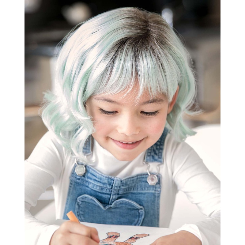 Elsie (Exclusive) | Kids Lace Front & Monofilament Part Synthetic Wig by Amore Bubblegum-R
