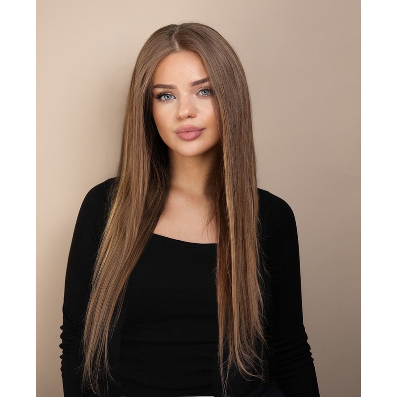 full lace human wig – 22″ ash.