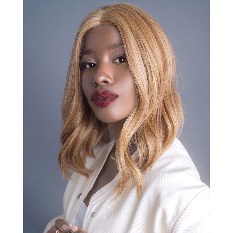 High Heat Mid Wavy Topper | Monofilament Synthetic Wiglet by Alexander Cherry Merlot