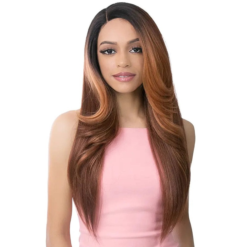 It’s A Wig! 5G HD Transparent Lace Wig – Safiya 26″ 1 JET BLACK