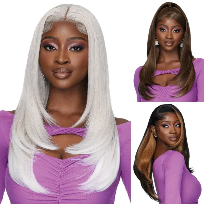 Outre Perfect Hairline Swoop Series 13×4 Lace Frontal Wig – Swoop 1 1 JET BLACK