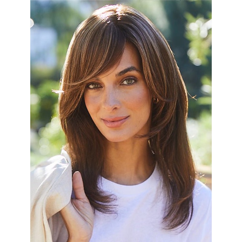 Remy HH Topper 10″ | Human Hair Lace Front Topper (Mono Top) BROWN-SPICE