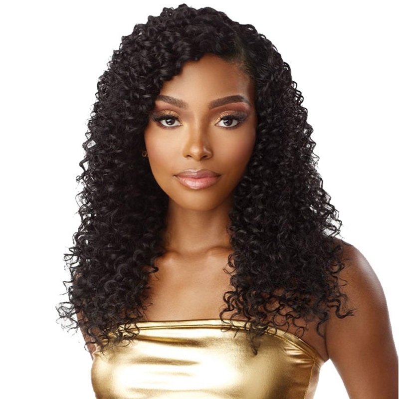 Sensationnel Empire Bundles Multi Pack 100% Human Hair Weave and 4×4 HD Lace Closure – DEEP 8/10/12 NATURAL