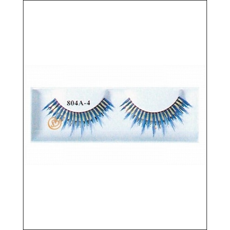 804 A4 Eyelashes (Blue/Gold)