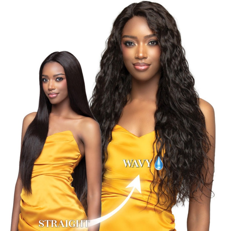 Bobbi Boss Glueless 100% Unprocessed Human Hair Hand-Tied Full Lace Wig – FLH020-WET & WAVY 28″ NATURAL