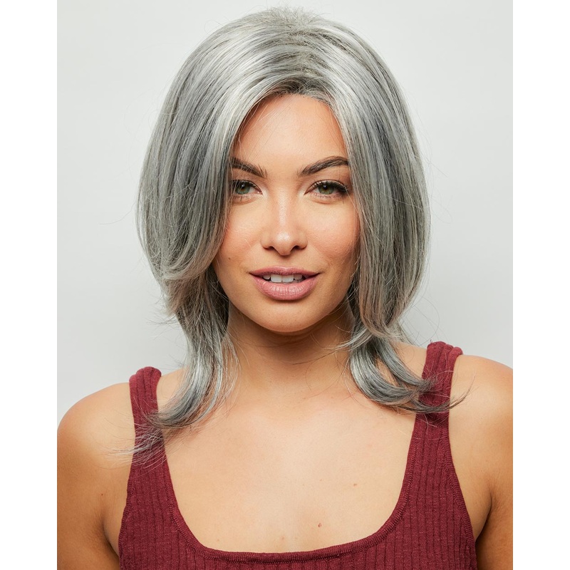 Jodie | Lace Front Synthetic Wig by Orchid Salt & Pepper