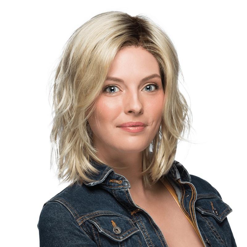 Mellow Lace Front Wig by Estetica in RH1488 | Open Box | All Sales Final RH1488 | Dark Blonde with Lightest Blonde Highlights