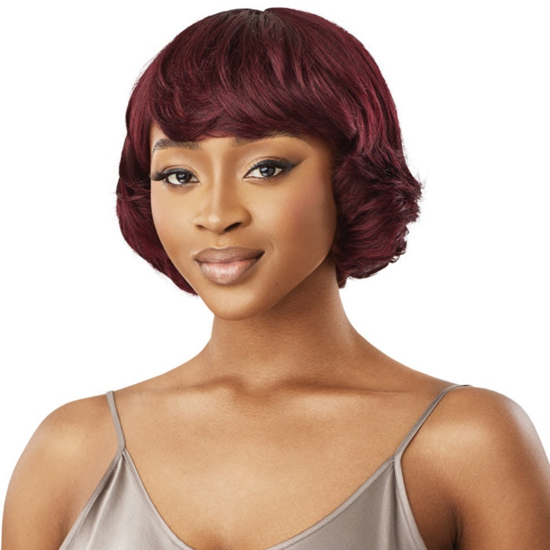 Outre Premium Duby Wig 100% Human Hair Full Wig – HH-AYSEL – Wavy Bob 1