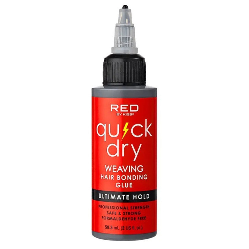 Red by Kiss Quick Dry Weaving Hair Bonding Glue Ultimate Hold (2 Oz / 4 Oz) 2 Oz