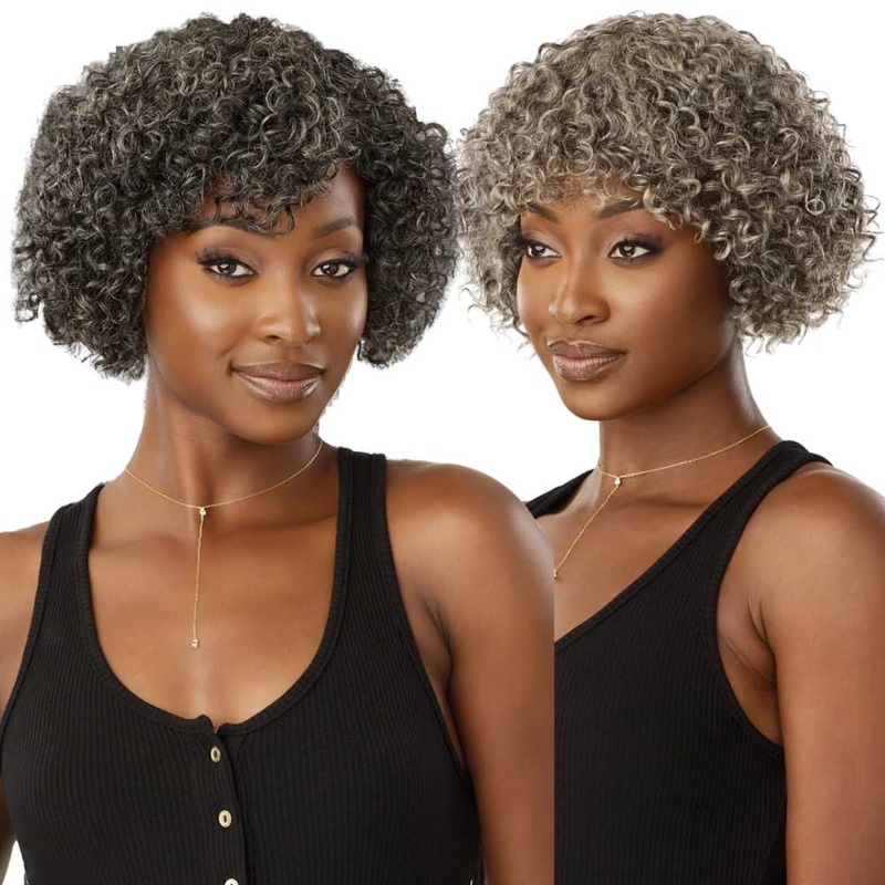 Outre Fab & Fly Gray Glamour 100% Human Hair Wig – HH-Randy NBLK