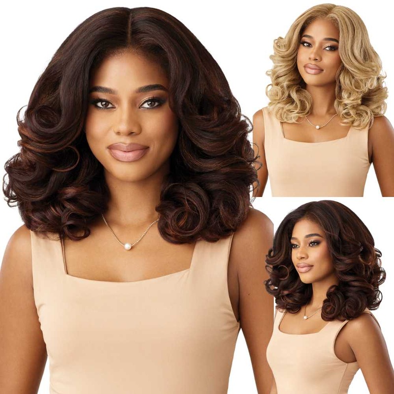 Outre Melted Hairline Synthetic Lace Front Wig – KinkySoft 2 1 JET BLACK